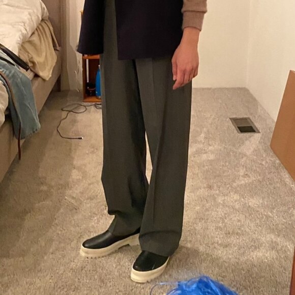 Uniqlo Wide Leg Trouser Pants - Picture 1 of 2